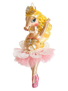Елочное украшение 'Лошадь-балерина Иола' 14 см, Символ года 2...