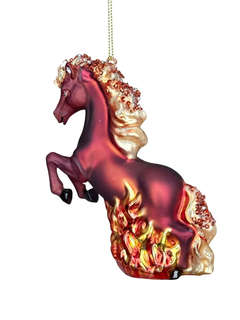 Елочное украшение 'Огненная лошадь' 14 см, Символ года 2026, Holiday Classics, в ассортименте. Цена за 1 шт. 6