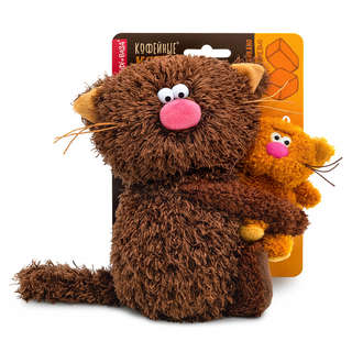 Кофейный Кот Американо с Карамелью, 16 см, Коллекция 'Сиропчи...