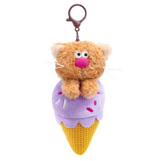 Брелок Раф «Десерт», 14 см, Кофейные коты, BudiBasa