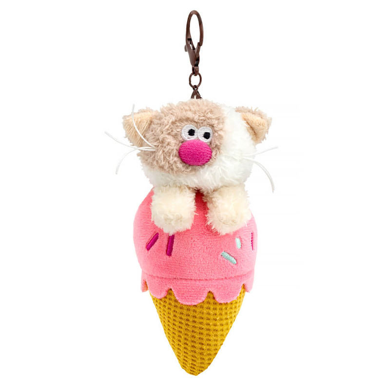 Брелок Латте «Десерт», 14 см, Кофейные коты, BudiBasa