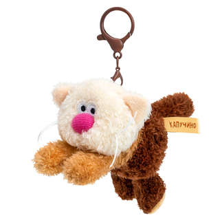 Брелок Капучино «Десерт», 14 см, Кофейные коты, BudiBasa 5