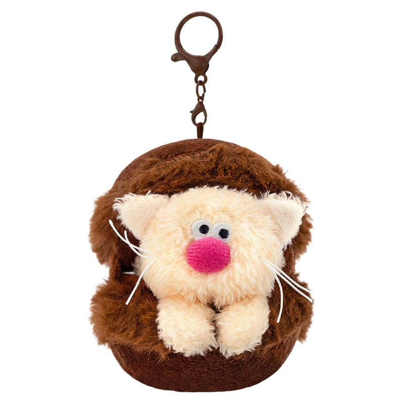 Брелок Сливки «Десерт», 9 см, Кофейные коты, BudiBasa