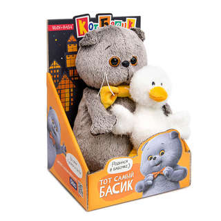 Кот Басик с Гусиком, 19 см, BudiBasa 2