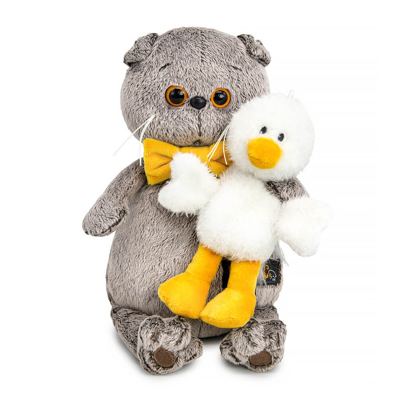 Кот Басик с Гусиком, 19 см, BudiBasa