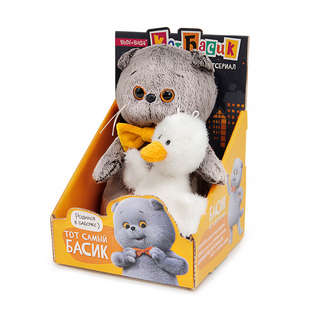 Кот Басик с Гусиком, 19 см, BudiBasa 9