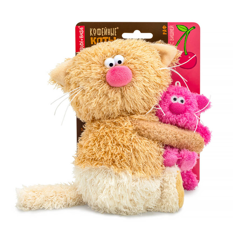 Кофейный Кот Раф с Вишней, 16 см, Коллекция 'Сиропчики', BudiBasa