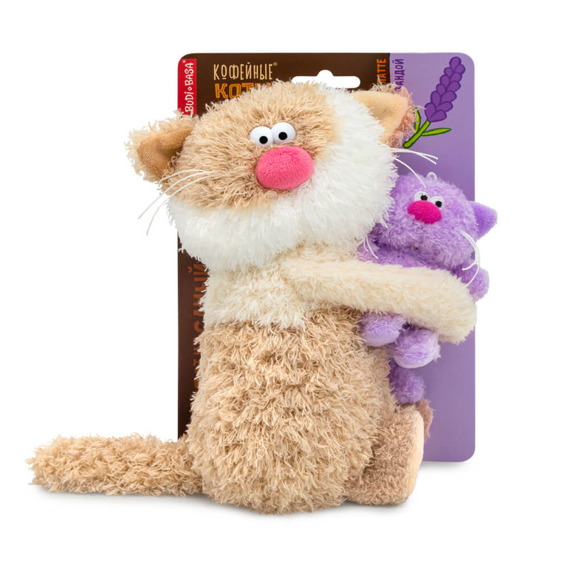 Кофейный Кот Латте с Лавандой, 16 см, Коллекция 'Сиропчики', BudiBasa