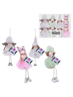 Украшение елочное 'Девочка' 19 см, полиэстер, в ассортименте. Цена за 1 шт 2