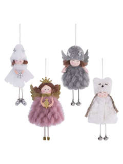 Украшение елочное 'Ангелочек' 18 см, полиэстер, в ассортимент...