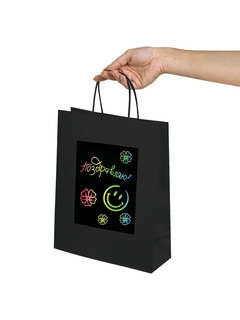 Пакеты подарочные 'Black Kraft' 7 штук в наборе, 26x13x32 см,...