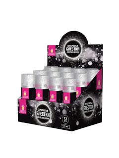 Блёстки для декора в спрее Серебристые, 175 мл 3