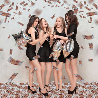 Хлопушка пневматическая '5000 рублей' 40 см, наполнитель 'купюры' 7