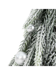 Ель новогодняя искусственная 25 см 'Елка-гном' заснеженная 5