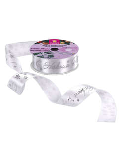 Лента упаковочная 'С Новым Годом' 25мм x 5м, для подарков и д...