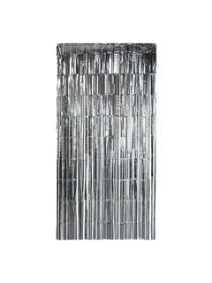 Дождик-занавес для праздника, длина 2 м, ширина 1 м, серебристый