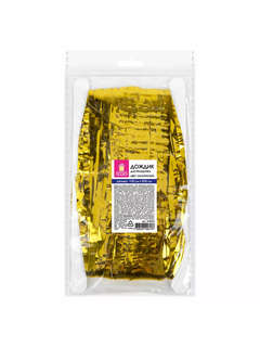 Дождик-занавес для праздника, длина 2 м, ширина 1 м, золотистый 9