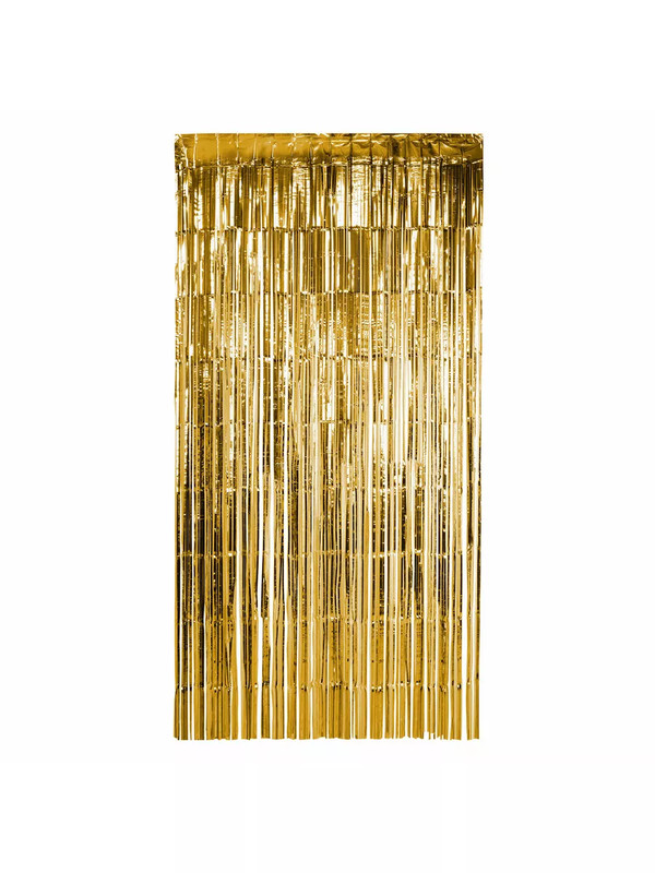 Дождик-занавес для праздника, длина 2 м, ширина 1 м, золотистый