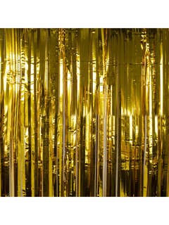 Дождик-занавес для праздника, длина 2 м, ширина 1 м, золотистый 5