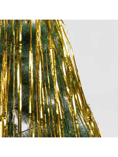 Дождик-занавес для праздника, длина 2 м, ширина 1 м, золотистый 8