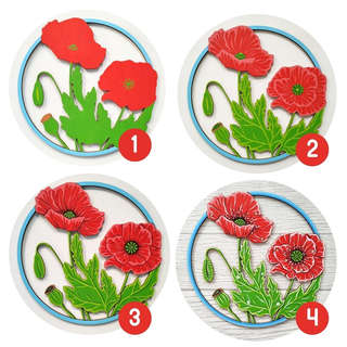 Полевые цветы: Заготовка из дерева для раскрашивания 6