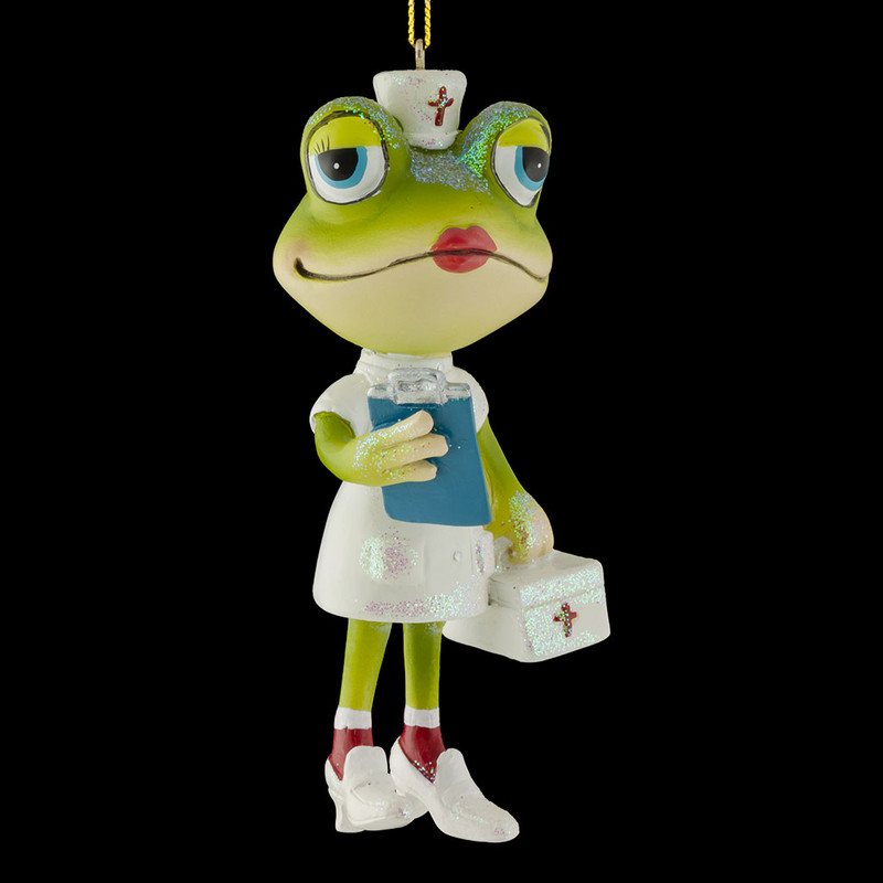 Украшение Лягушка-медсестра, 10 см, ErichKrause Decor