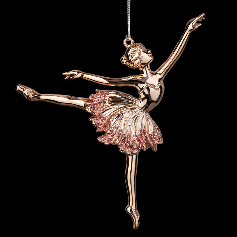 Балерина 'Розовое золото' 15 см, пластик. ErichKrause Decor