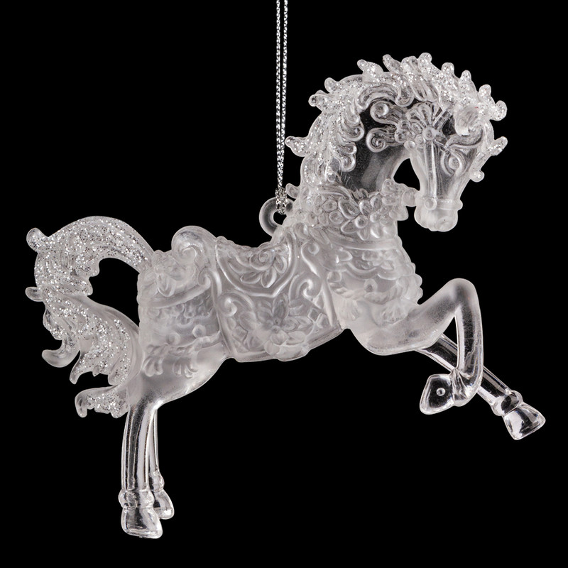Украшение Конь ледяной, 14 см, ErichKrause Decor