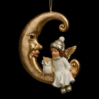 Украшение 'Ангел на месяце' 9.5 см, ErichKrause Decor