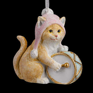 Украшение Котик барабанщик, 6.5 см, ErichKrause Decor