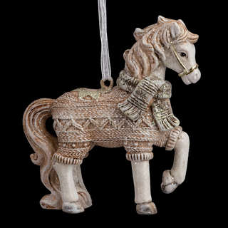 Украшение Лошадка в свитере, 8 см, ErichKrause Decor