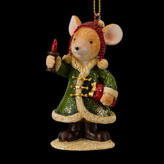 Украшение Мышонок в шубе, 8 см, ErichKrause Decor