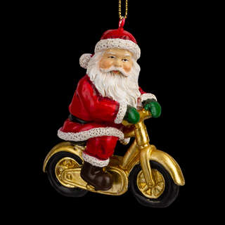 Украшение Санта на байке, 7.5 см, ErichKrause Decor