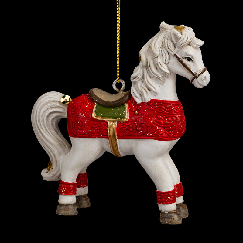Украшение Лошадка в попоне, 8.5 см, ErichKrause Decor