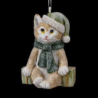 Украшение Котенок в шарфе, 6.5 см, ErichKrause Decor