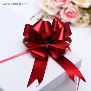 Бант-шар №3 металлик, красный 2