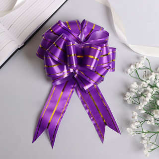 Бант-шар №3 «Золотое сечение», фиолетовый