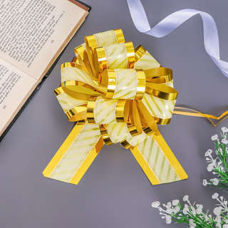 Бант-шар №5, золотистый