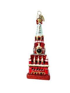 Ёлочное украшение 'Московский Кремль' стекло, 15 см, в подарочной упаковке 2