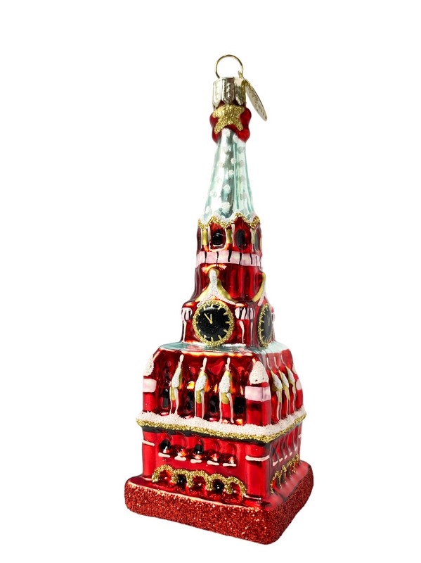 Ёлочное украшение 'Московский Кремль' стекло, 15 см, в подарочной упаковке