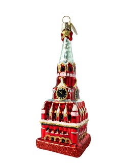 Ёлочное украшение 'Московский Кремль' стекло, 15 см, в подаро...