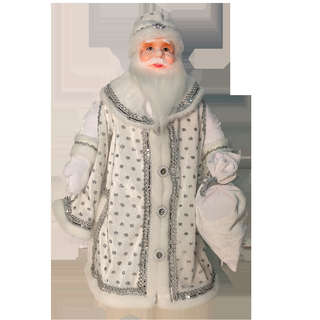 Игрушка-кукла под ёлку 'Дед Мороз Царский Белый', 50 см в упа...