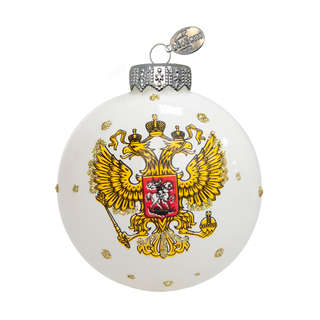 Шар 'Герб России' 6.5 см, стекло, Коломеев