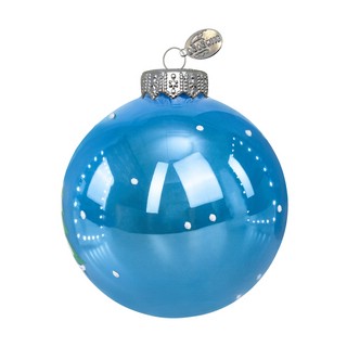 Шар 'Домик на берегу' 8 см, стекло, в подарочной упаковке, Коломеев 2