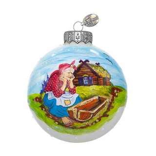 Шар 'Золотая рыбка: Разбитое корыто' 8 см, стекло, в подарочн...