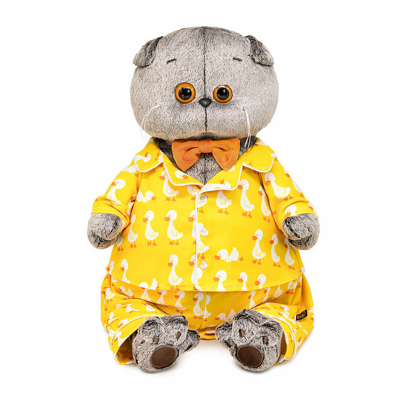 Кот Басик в пижаме с принтом 'Гусик', 47 см, BudiBasa