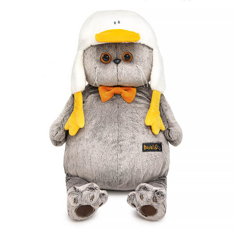 Кот Басик в шапке 'Гусик', 47 см, BudiBasa