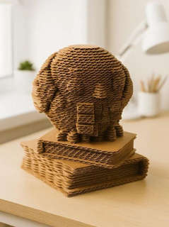 Объемный конструктор из картона 'Букля', 66 деталей