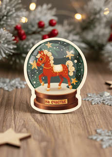 Магнит из дерева 'На счастье', iLikeGift