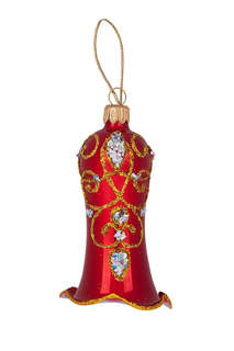 Елочное украшение 'Колокольчик Вензель', стекло, артикул С 2183